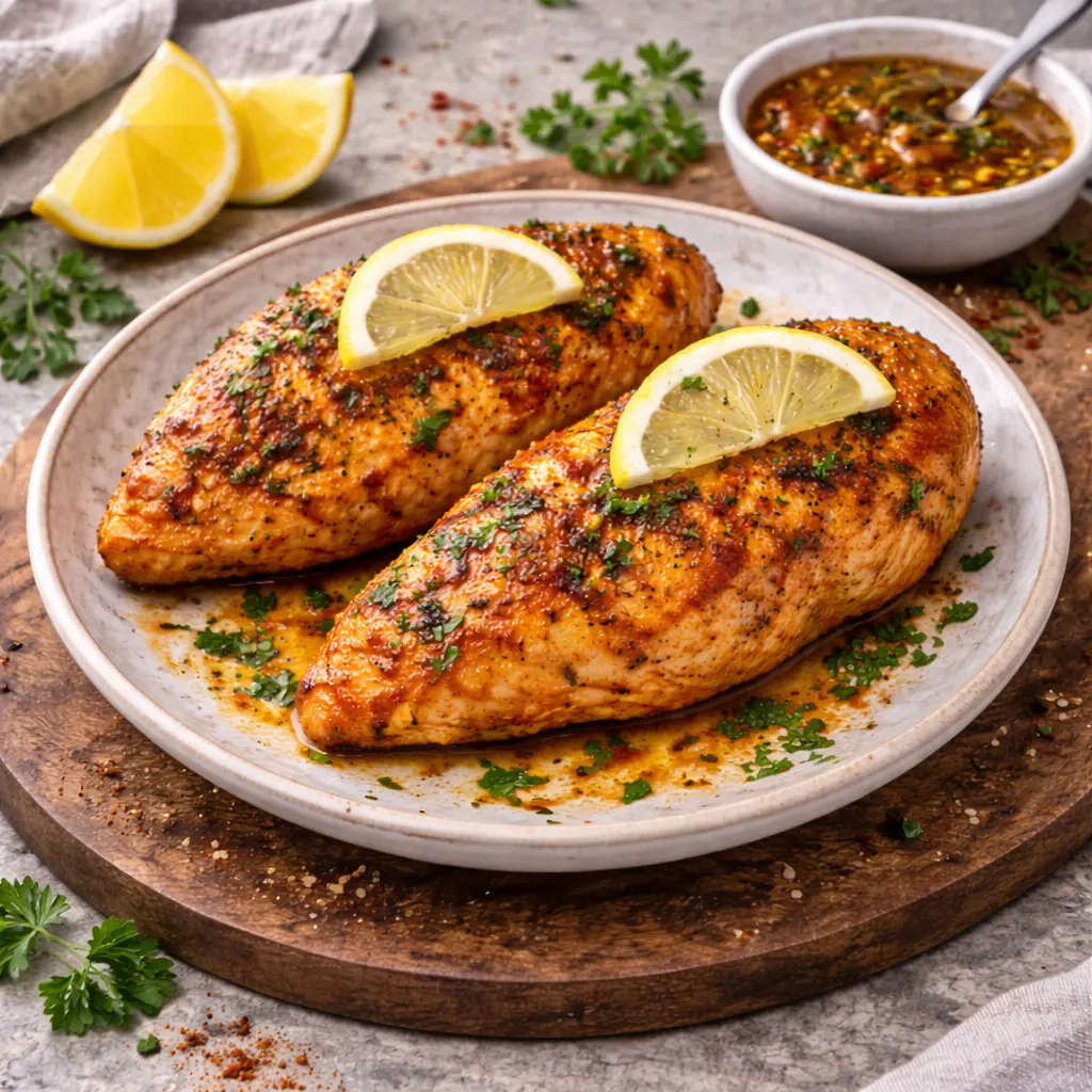 Blanc de poulet mariné citron